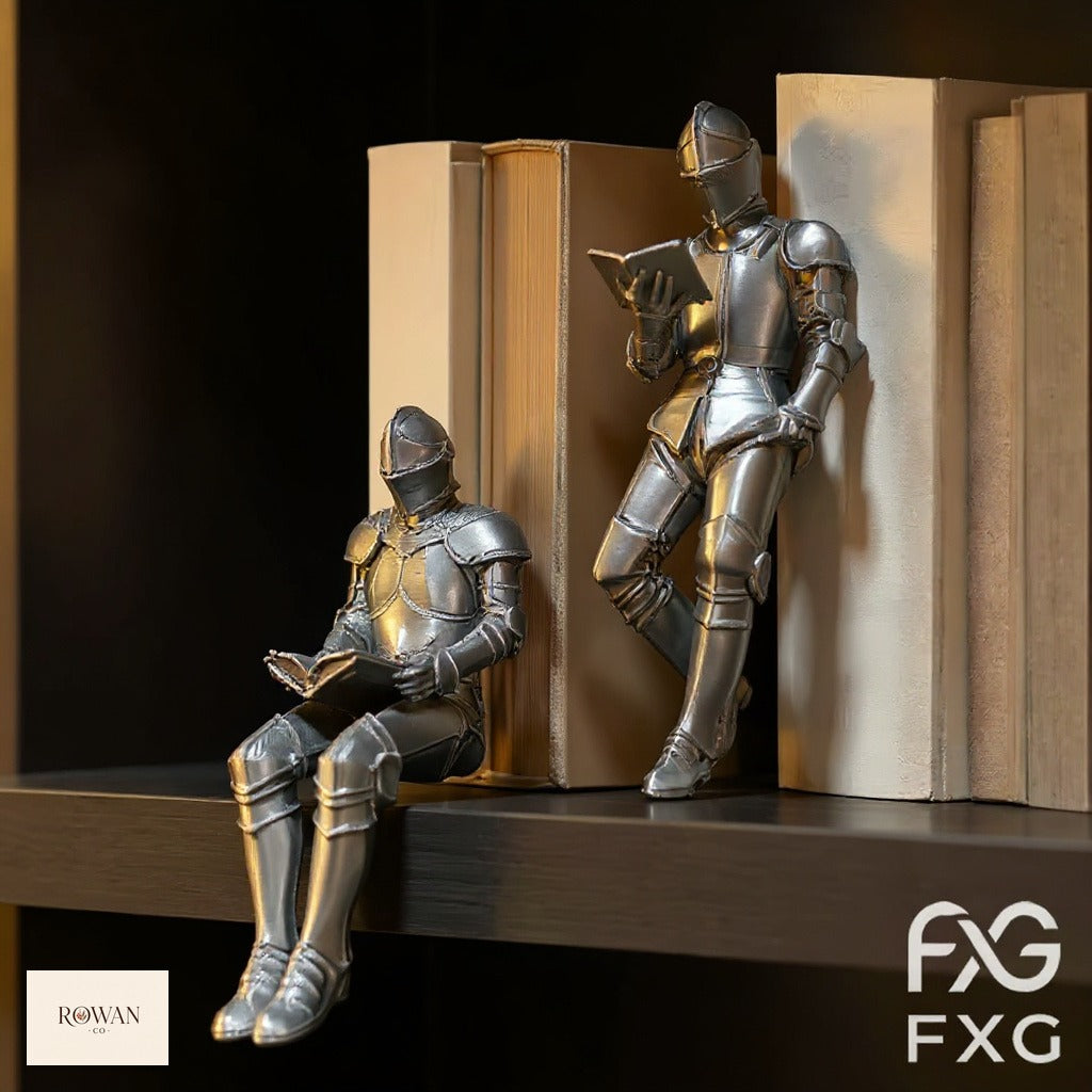 Silver Knight Reading Shelf Sitter