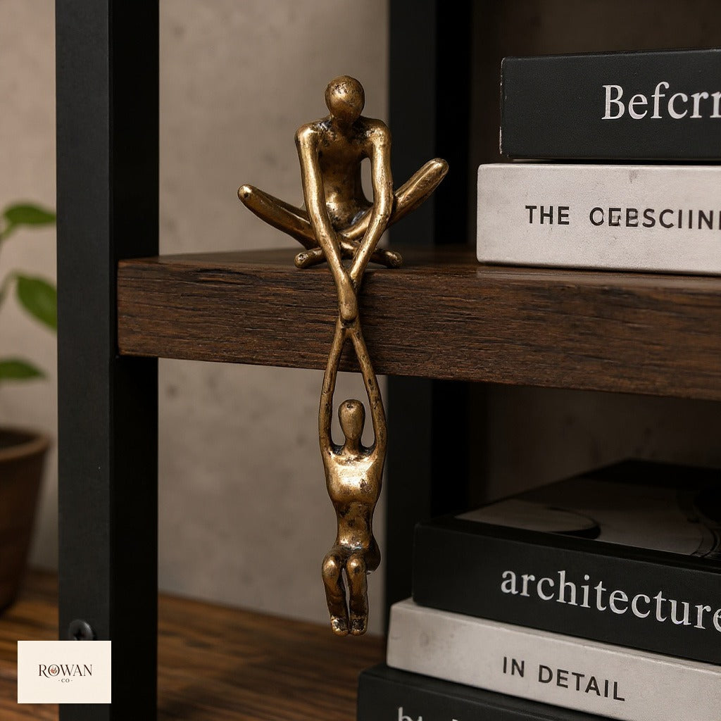 Climbing Figures Shelf-Edge Sculpture