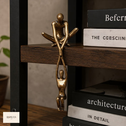 Climbing Figures Shelf-Edge Sculpture