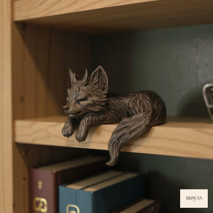 Sleeping Bronze Dragon Shelf Sitter