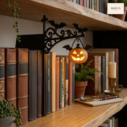 Pumpkin hanging bookshelf lantern