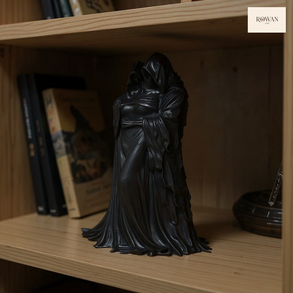 Embracing Reapers Bookshelf Sculpture
