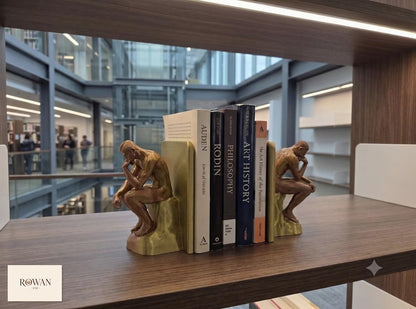 Gold Thinker Bookend Pair