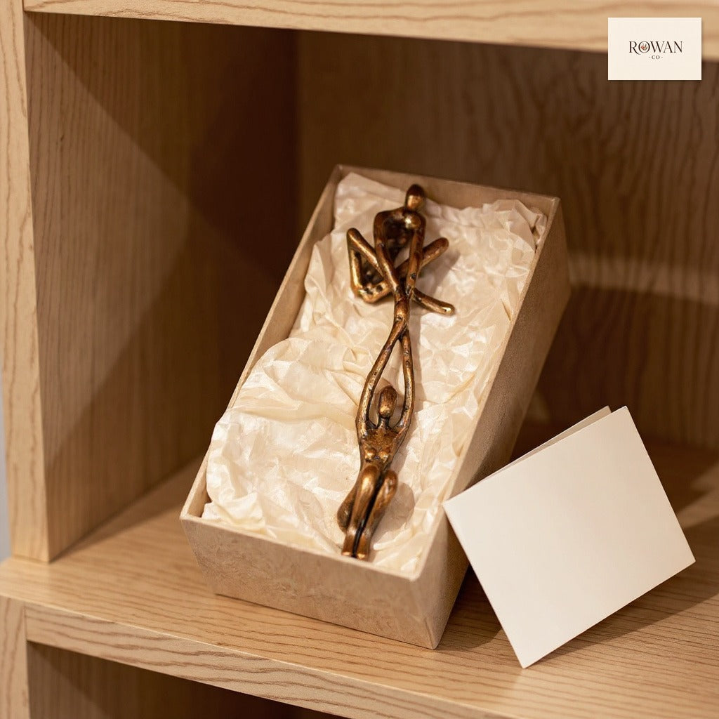 Climbing Figures Shelf-Edge Sculpture