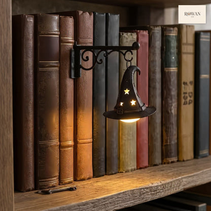 Pumpkin hanging bookshelf lantern