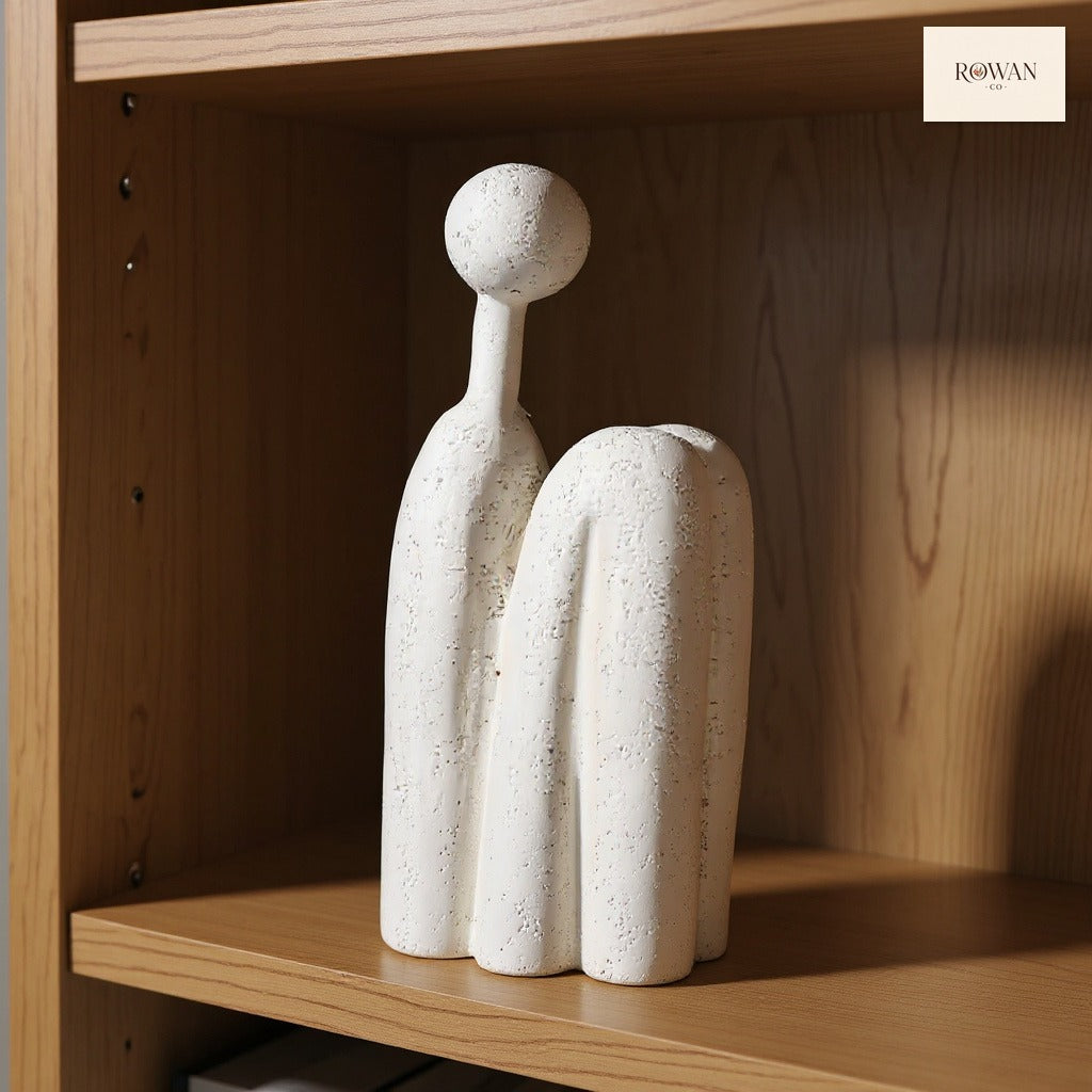 Abstract Gold Thinker Figurines