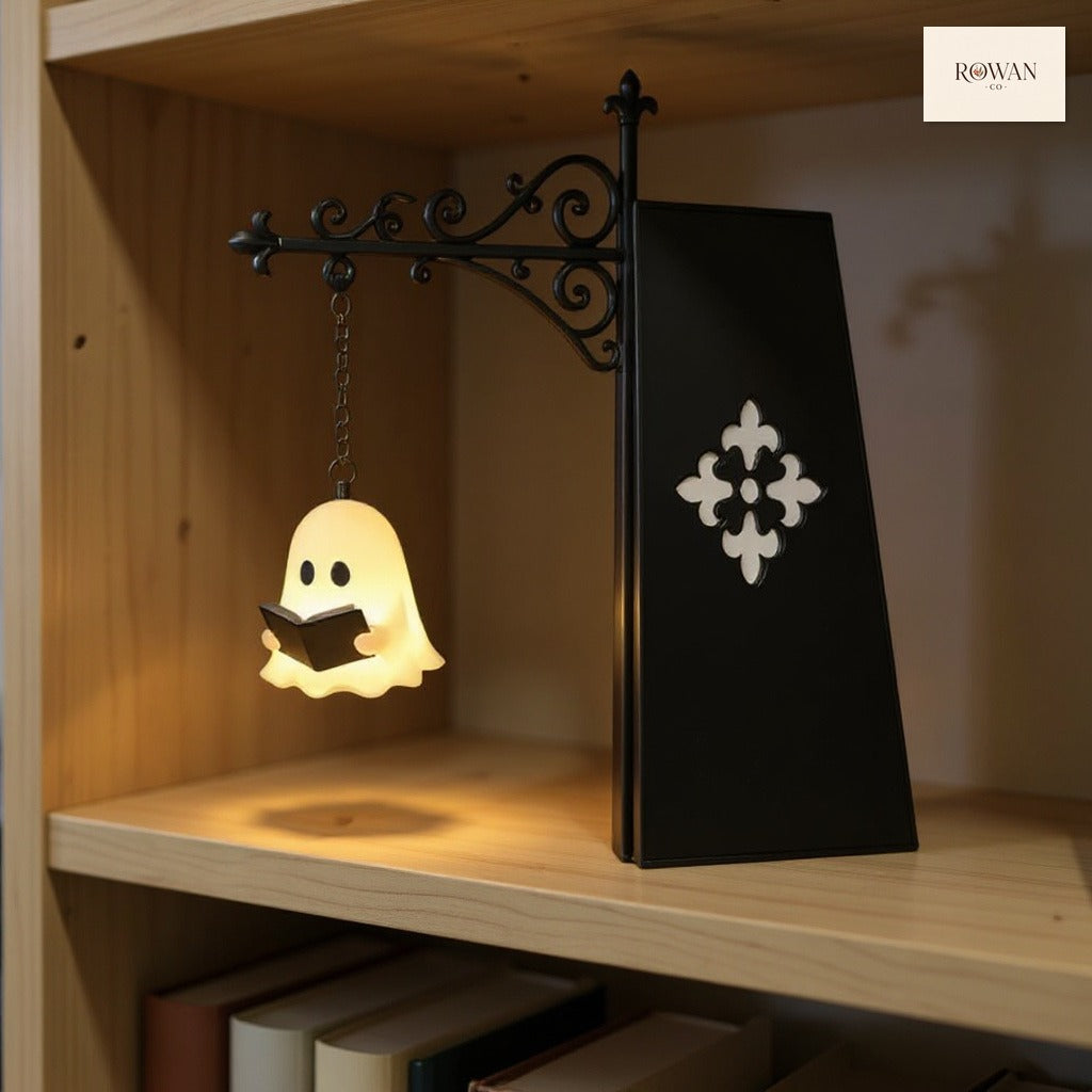 Vintage Hanging Bookshelf Lantern
