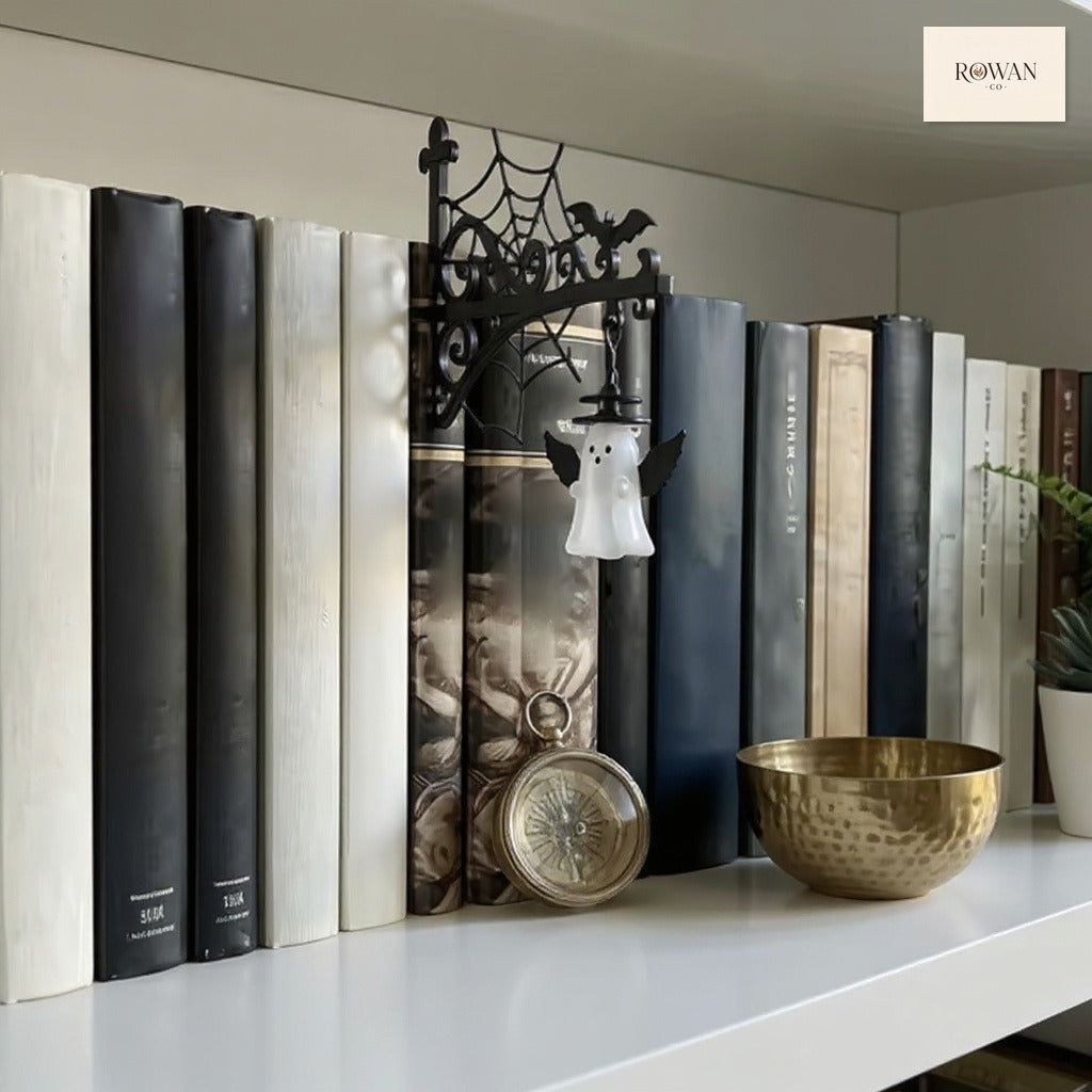 Pumpkin hanging bookshelf lantern