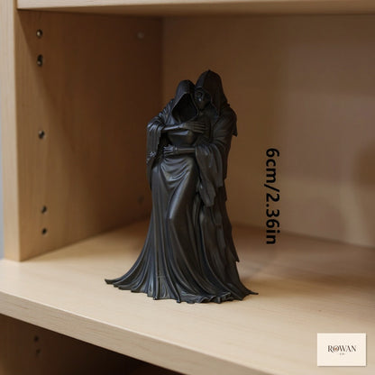 Embracing Reapers Bookshelf Sculpture