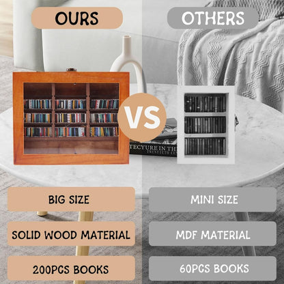 Lifestyle desk styling with anxiety mini bookshelf