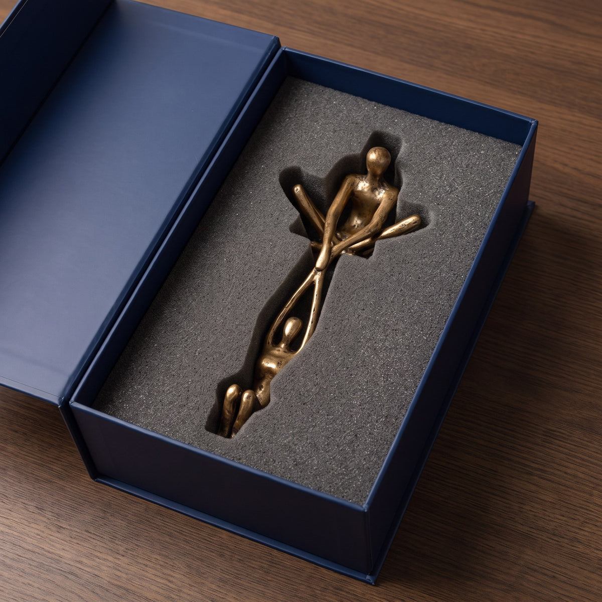 Gift packaging with custom foam insert